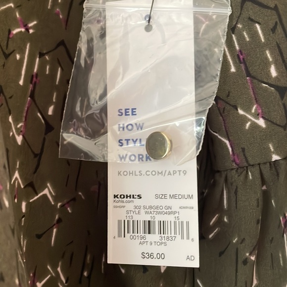 3/4 sleeve blouse - Picture 3 of 4